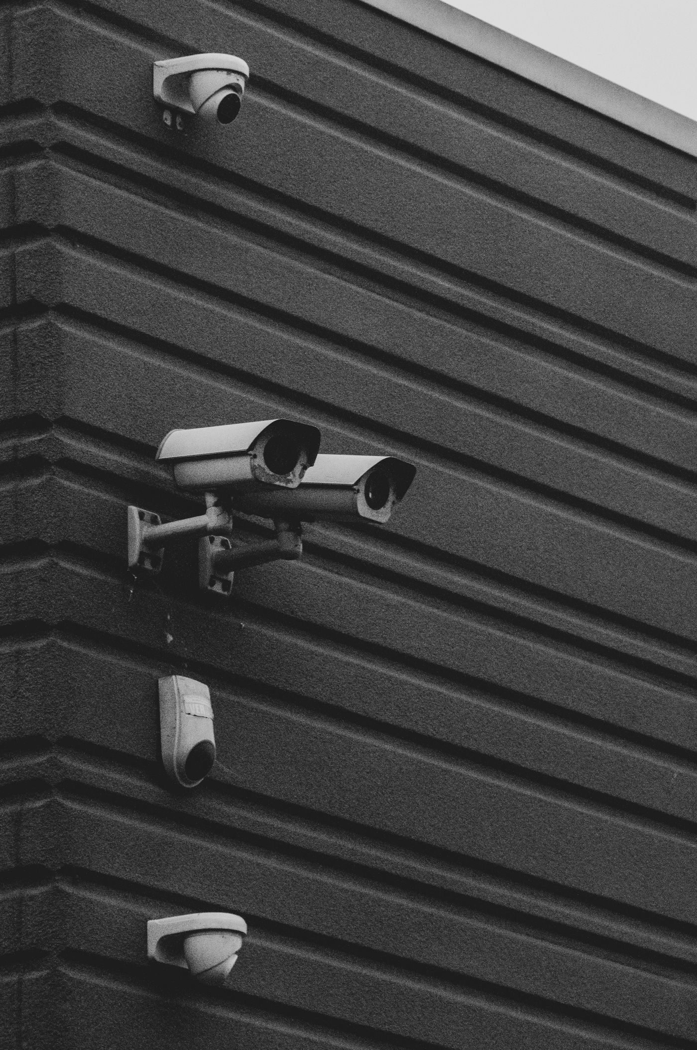 Modern security surveillance cameras